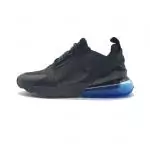 chaussures baskets nike homme air max 270 triple black blue